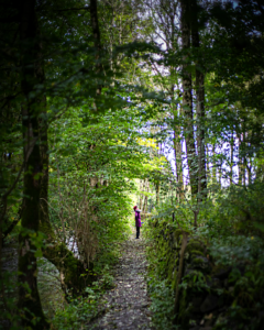 alt="Women on a walk soul focused."