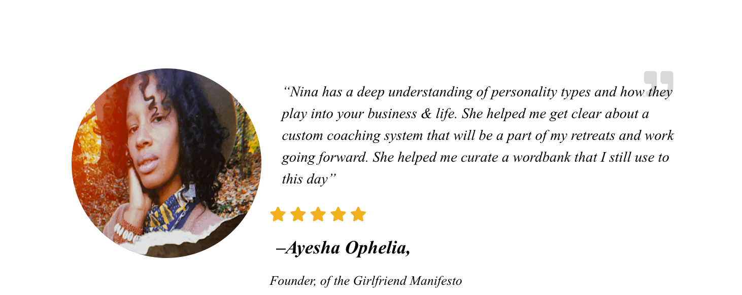 alt= "Ayesha Ophelia an entrepreneur on a spiritual quest."