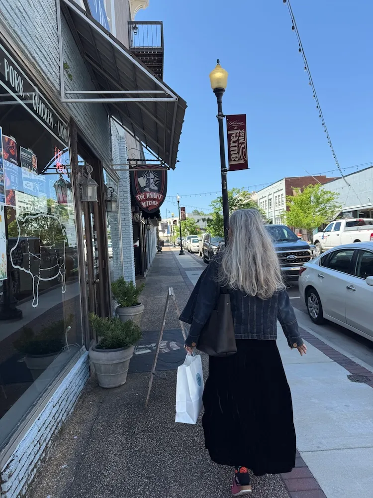 alt="Nina Zapala Walking in Hattiesburg ms