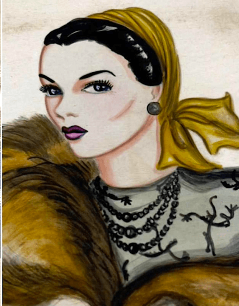 alt="Vi shares a fashion sketch inspiring others."